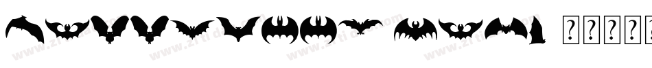 Halloween Bats字体转换